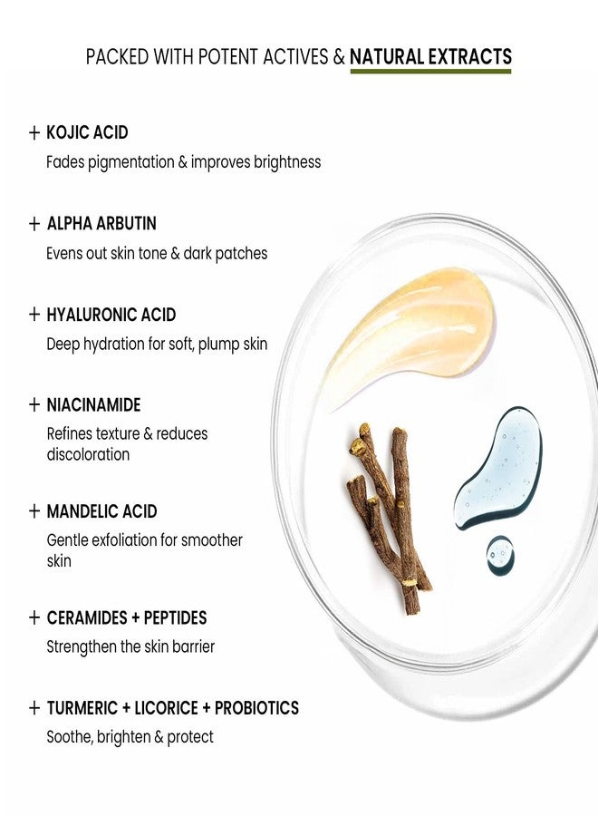 WILD OAK WildOak Brightening & DeTan Body Wash with Exfoliating Beads | Kojic Acid, Alpha Arbutin, Niacinamide & Hyaluronic Acid & Ceramides | Shower Gel for Tan Removal, Dark Spots & Pigmentation | 300ml - Image 3