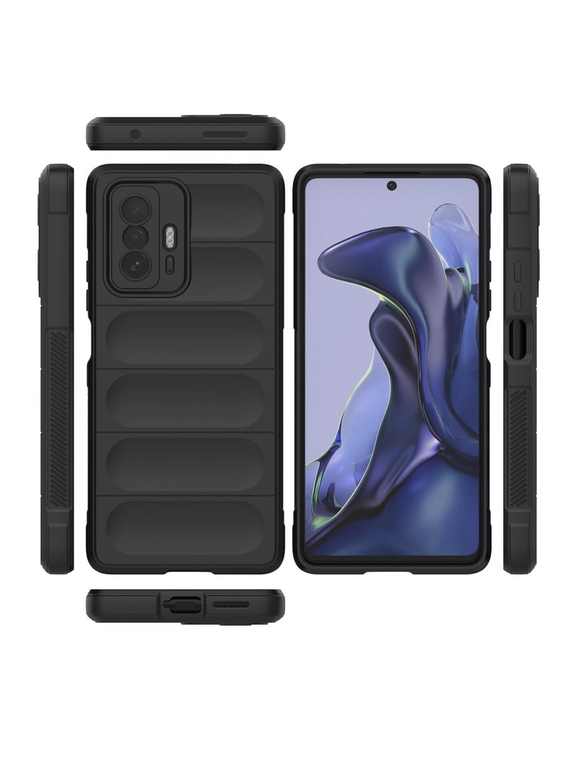 جراب موبايل ماجيك شيلد  سيليكون مضاد للصدمات وحمايه للكاميرا متوافق  Xiaomi 11T / 11T Pro (اسود) - Image 4