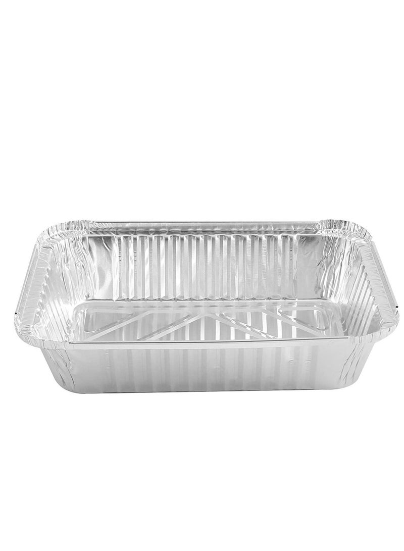 50 Pack Aluminum Foil Pans Container Premium Quality Cooking, Baking, Roasting, & Broiling, Excellent for Takeouts, Meal Prepping - Image 3