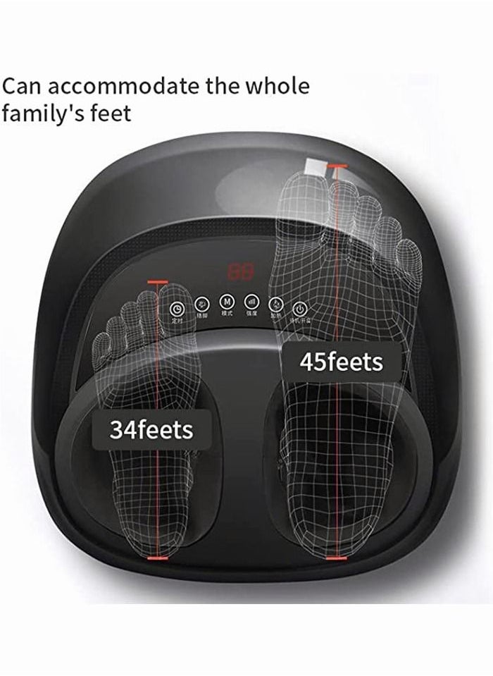 CGY Foot Massager Machine with Heat, Shiatsu Deep Kneading, Multi-Level Settings, Delivers Relief for Tired Muscles and Plantar Fasciitis (grey)