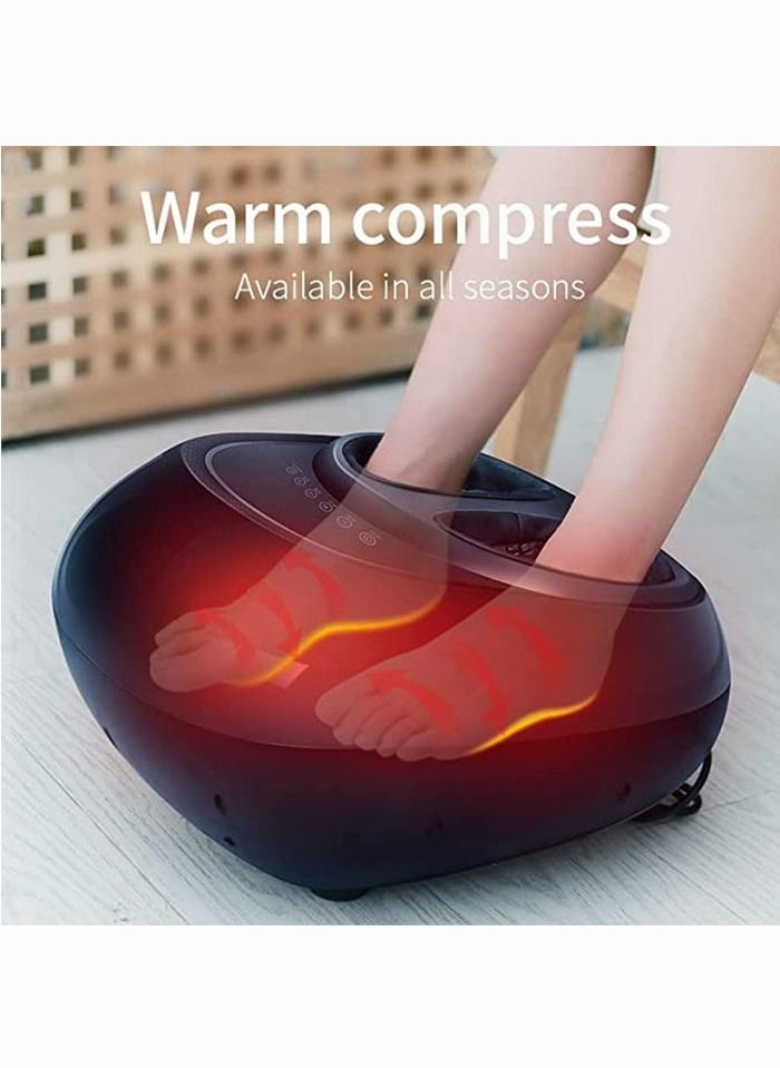 CGY Foot Massager Machine with Heat, Shiatsu Deep Kneading, Multi-Level Settings, Delivers Relief for Tired Muscles and Plantar Fasciitis (grey)