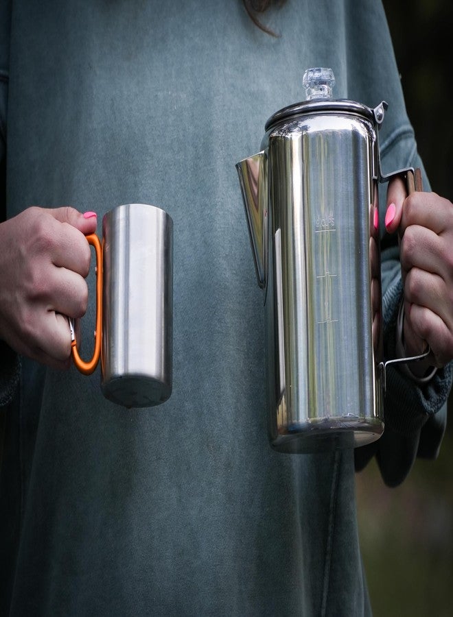 Alpine Mountain Gear 9-Cup Coffee Percolator Set with 4 Mugs - Stainless Steel Camping Coffee Pot, Stovetop Percolator Coffee Maker for Home & Outdoor Use - Image 4