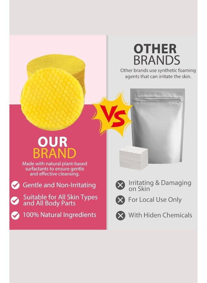 MOSH 40Pcs Kojic Acid & Turmeric Cleansing Pads for Dark Spots Turmeric Kojic Acid Cleansing Pads Helps Balance Skin Oil & Water Fade Spot Remove Excess Keratin Clean Oil Kojic Acid Pads - Image 4