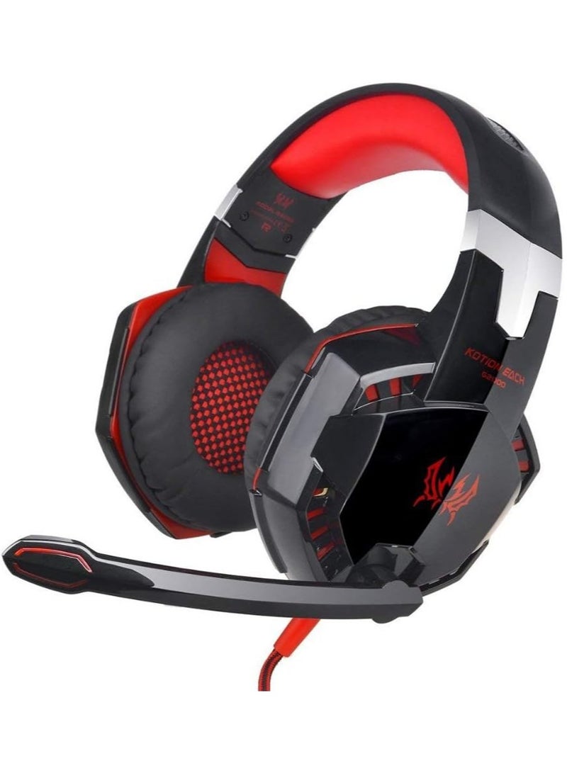 Kotion Gaming Wired Over the Ear Headsets with Mic & LED - G2000 Edition For PS4/PS5/Xbox one/Xbox Series/Nintendo Switch And PC - Image 1