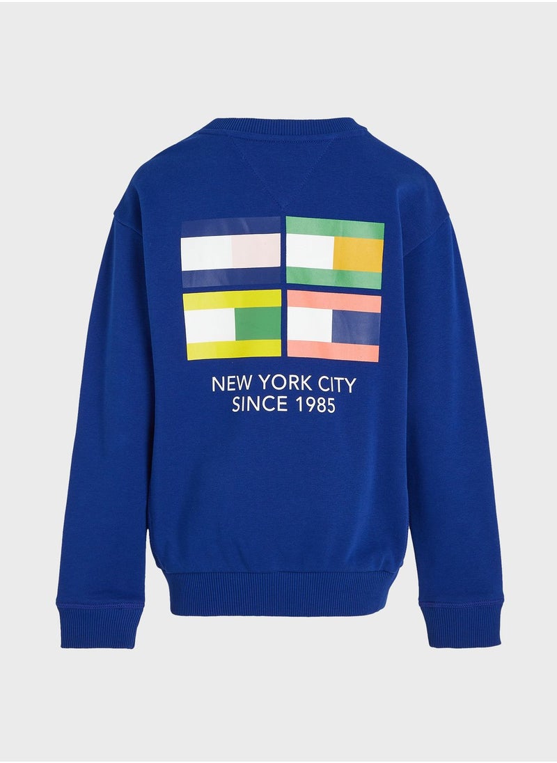 TOMMY HILFIGER - Kids Logo Sweatshirt - Image 1