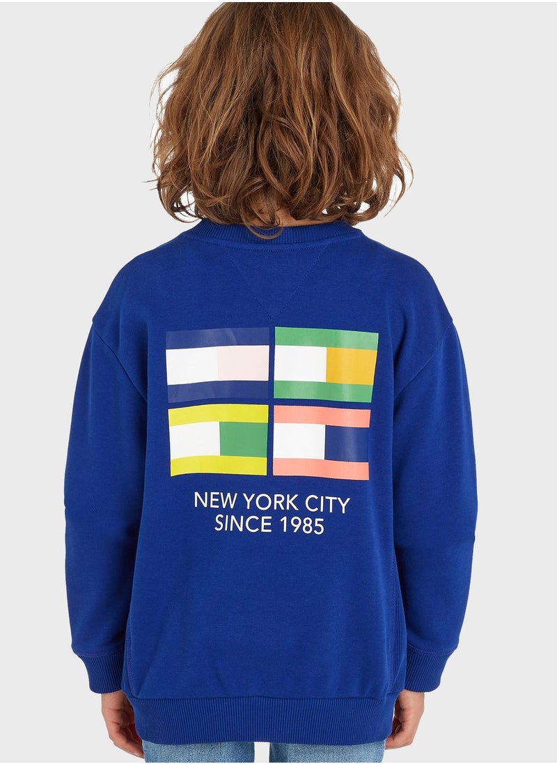 TOMMY HILFIGER - Kids Logo Sweatshirt - Image 1