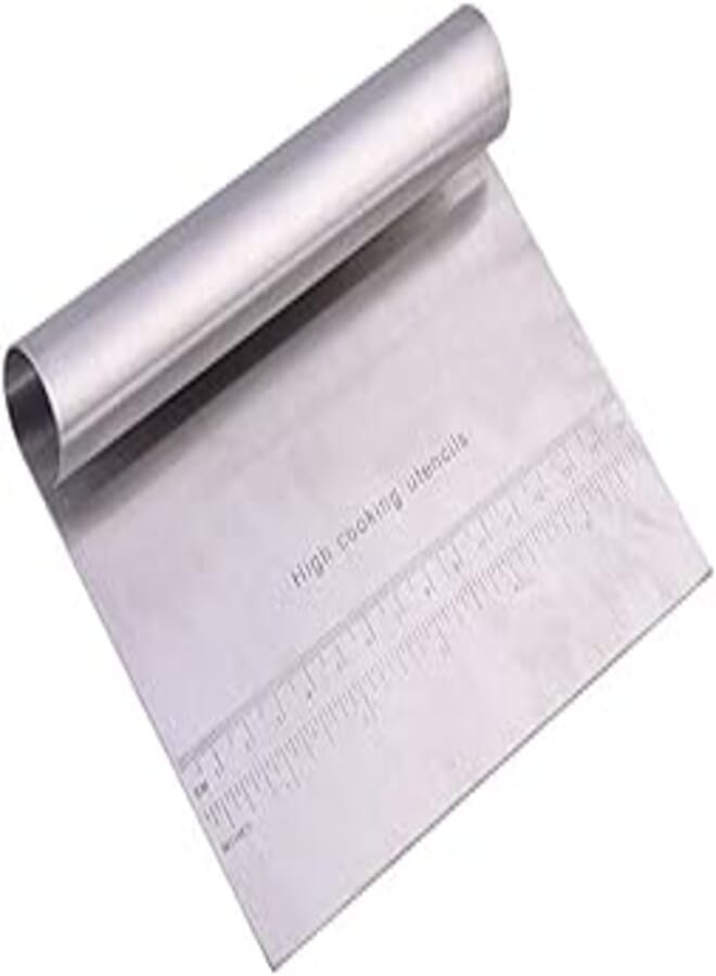 ACE SELECT Stainless Steel Dough Cutter Multi-purpose Bench Sc Chopper with Measurement Great Pastry Sc Pizza Cutter