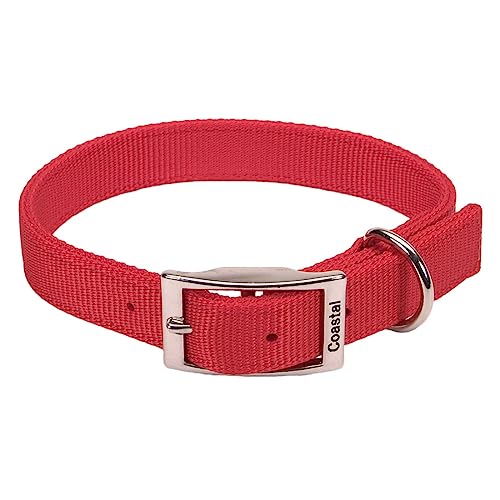 Coastal Pet - Double-Ply Dog Collar, Red, 1" x 20" - Image 1