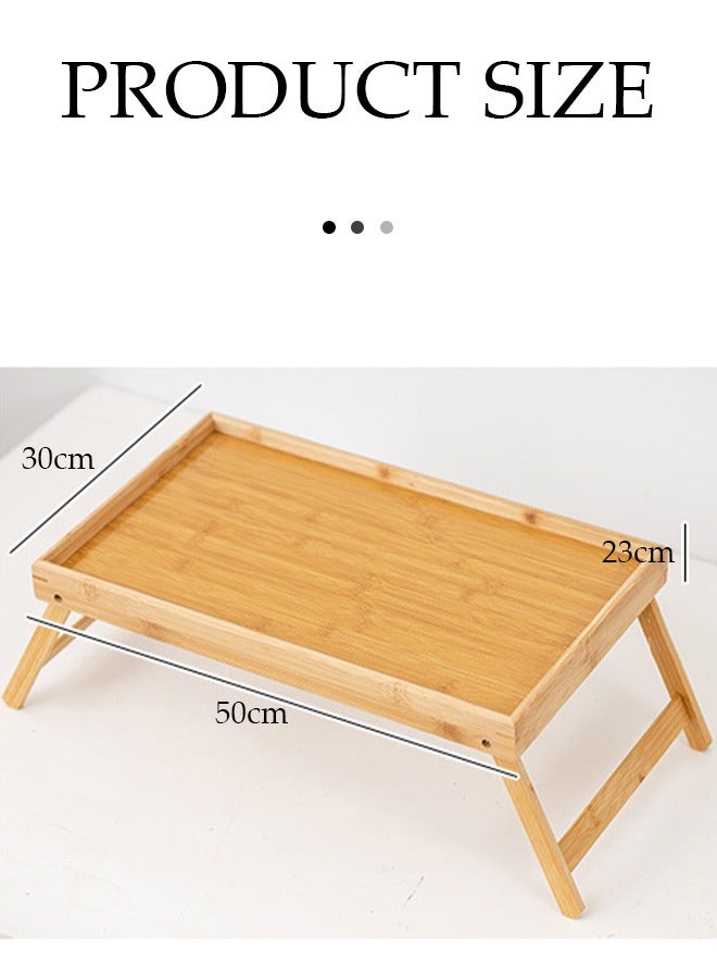 DUNISO طاولة خشبية قابلة للطي، طاولة مربعة قابلة للتعديل، مكتب دراسة، مكتب كمبيوتر، بدون مقبض، مناسبة للابتوب، الدراسة، تناول الطعام، النزهات الداخلية والخارجية، 50 * 30 * 23 سم - Image 5