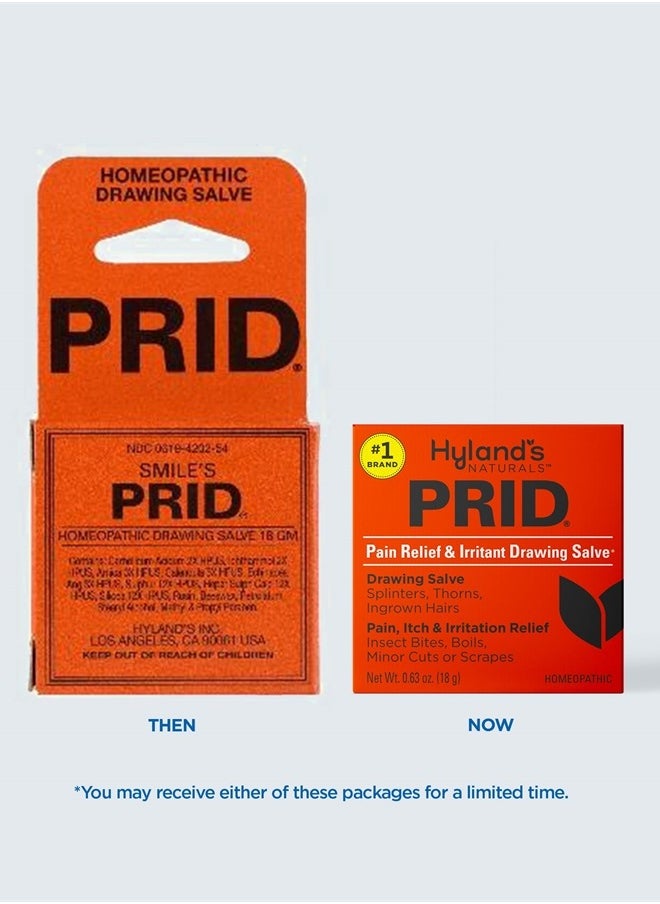Hyland's Naturals PRID Drawing Salve, Topical Skin Irritation Relief, For Splinters, Thorns, Ingrown Hairs, Itch Relief for Bug Bites, Boils, Minor Cuts & Scrapes, 18 Grams  - Image 2