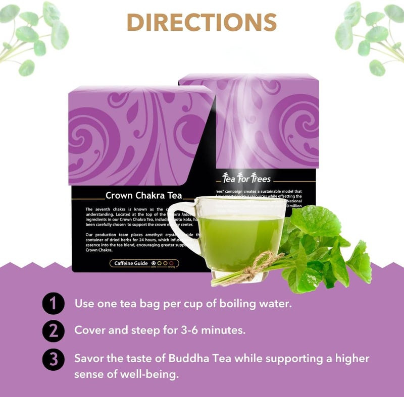 BUDDHA TEAS شاي بودا تيز العضوي للأعشاب لشاكرا التاج - Image 4
