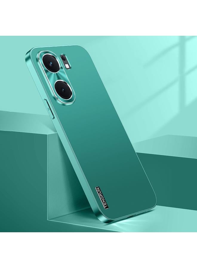 زبون جراب هاتف كمبيوتر شخصي مطلي بالمعدن المصقول من سلسلة Streamer لهاتف vivo iQOO Neo 9 Pro (أخضر جبال الألب)