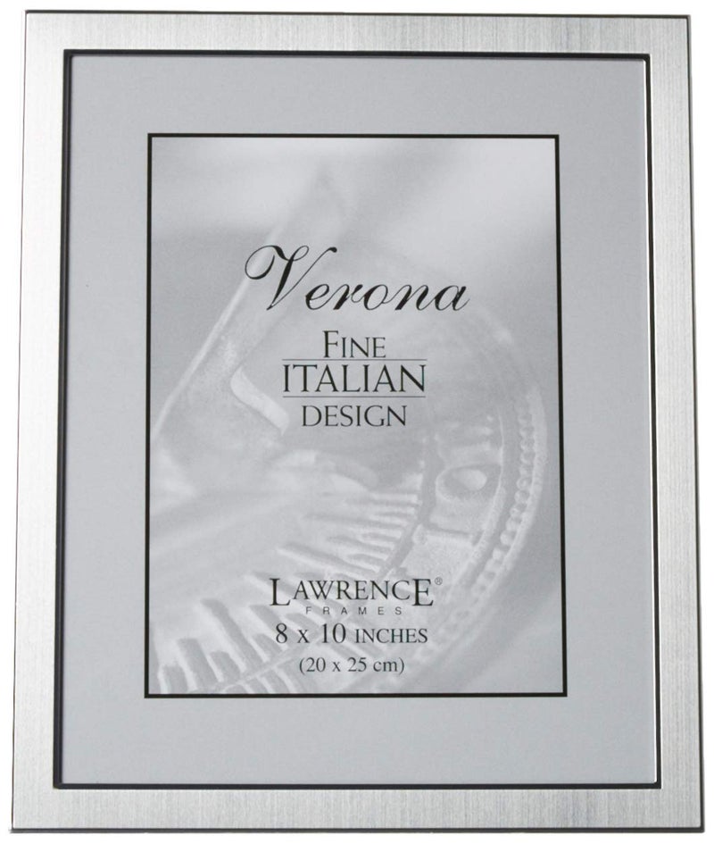 Lawrence Frames Brushed Metal Picture Frame, 8x10,Silver (Packaging may vary) - Image 2
