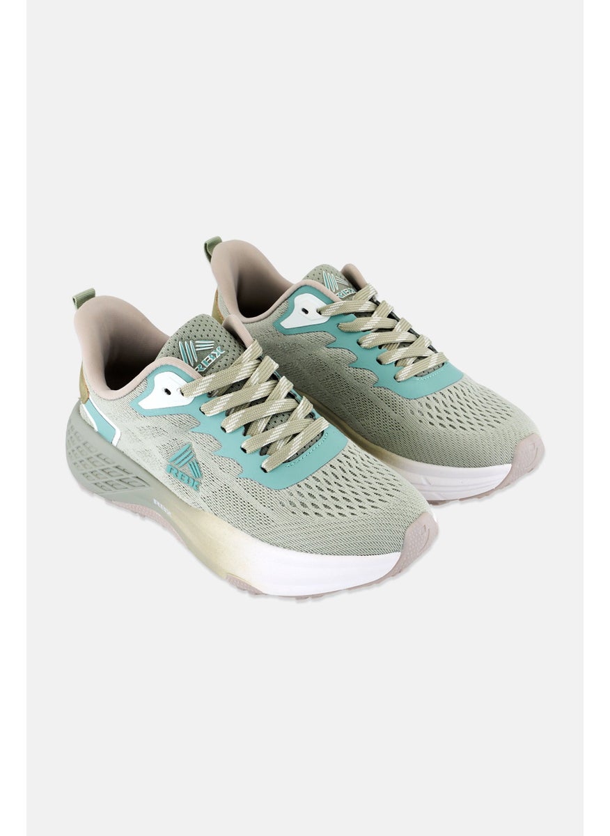 RBX - Women Lace Up Training Shoes, Sage Green Combo - Image 1
