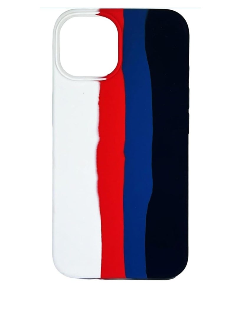 Rainbow Color Liquid Case for iPhone 15 Plus Case Cover Smooth Silicone Full Protection with Elegant Look. - Image 2