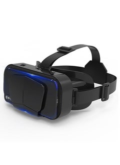 نظارات الواقع الافتراضي بشاشة عملاقة G10 IMAX الأصلية مع علبة الواقع الافتراضي ثلاثي الأبعاد وخوذة Google Cardboard للهواتف الذكية بحجم 4.7-7 بوصة، مع عصا تحكم متوافقة