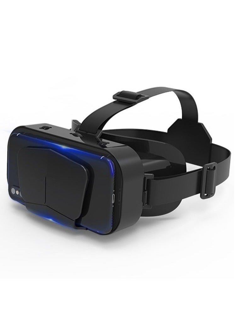 ماركة غير محددة - نظارات الواقع الافتراضي بشاشة عملاقة G10 IMAX الأصلية مع علبة الواقع الافتراضي ثلاثي الأبعاد وخوذة Google Cardboard للهواتف الذكية بحجم 4.7-7 بوصة، مع عصا تحكم متوافقة - Image 1