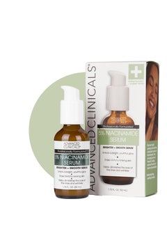 Advanced Clinicals Advanced Clinicals Niacinamide Serum | 5% Niacinamide Serum For Face With Hyaluronic Acid, Ferulic Acid, Aloe Vera, & Fruit Extracts Helps Improve Look Of Dark Spots & Uneven Skin Tone, 1.75 Fl Oz  - Image 1