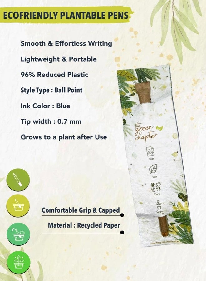 The Green Chapter Gift Set Girls Boys | Ecofriendly Plantable | 2 Seed Pencil in Plantable Pack | 1 Seed Pen | 1 Diary | 1 Jute Bag - Image 4