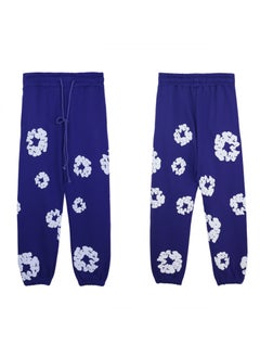 Generic Autumn Winter Couples Hoodie Sweatpants Set 8155 purple 