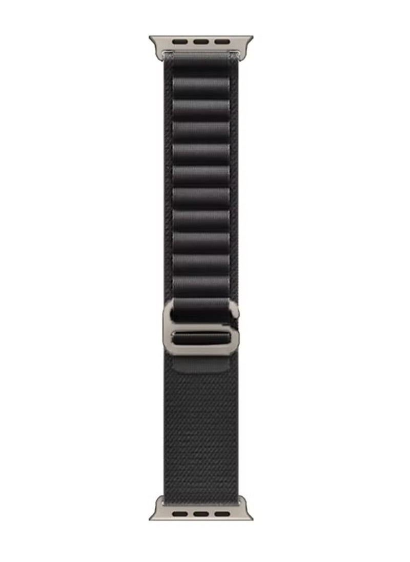 IAF - Alpine Loop Band 49mm 45mm 44mm for Apple Watch Series Ultra/8/SE/7/6/5/4/3/2/1 Nylon Woven Textile Loop Sport Strap Wristband Black - Image 1