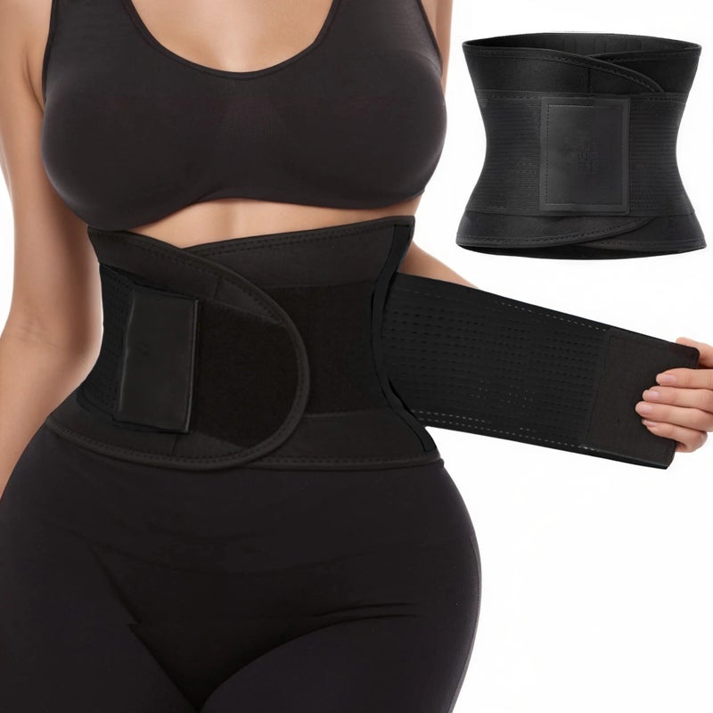 Bluejw Women Waist Trainer - Tummy Control Abdomen Trimmer - Sauna Sweat Workout Waist Trimmer Belt - Body Shaper Girdle - Sports Belly Band for Women - Image 2