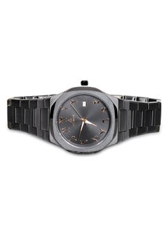 Fitron Men's Full Black Wrist Watch with Date and Arabic Numbers  - Image 2