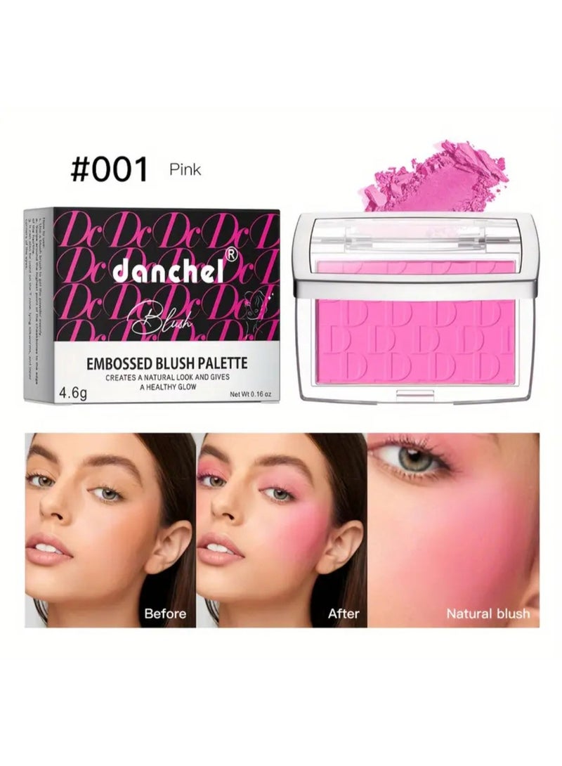 Embossed Blush Palette, Matte Texture, Fine And Light Powder, Create Advanced Makeup - Image 2