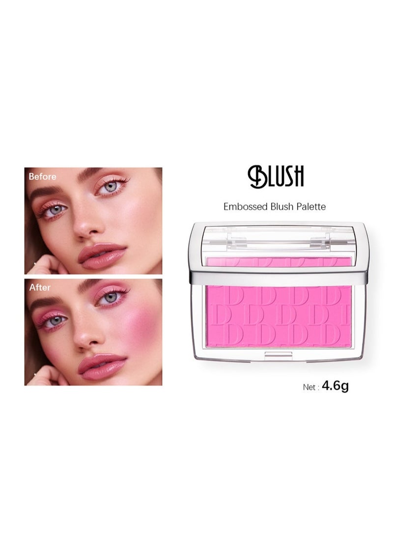 Embossed Blush Palette, Matte Texture, Fine And Light Powder, Create Advanced Makeup - Image 3