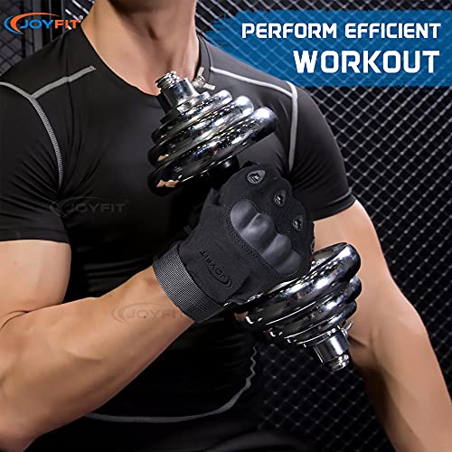JoyFit Workout Gloves with Wrist Support, Comfortable Padding and Finger Protection for Home and Gym Training, Fitness, Weightlifting, Exercise, Calisthenics, Pull ups for Men and Women (Pair) - Image 5