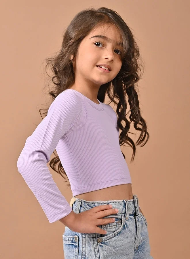 ليل بيكس بلوزة سادة بأكمام كاملة