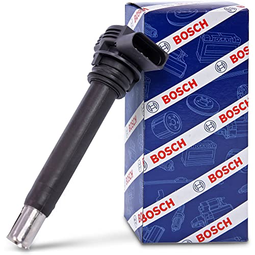 BOSCH 0221604115 OE Ignition Coil - Compatible with Select Audi A3, A4, A5, A6, Allroad, Q3, Q5, R8, RS4, RS5, TT; Volkswagen Beetle, CC, Eos, Golf, GTI, Jetta, Passat, Rabbit, Tiguan - Single - Image 1