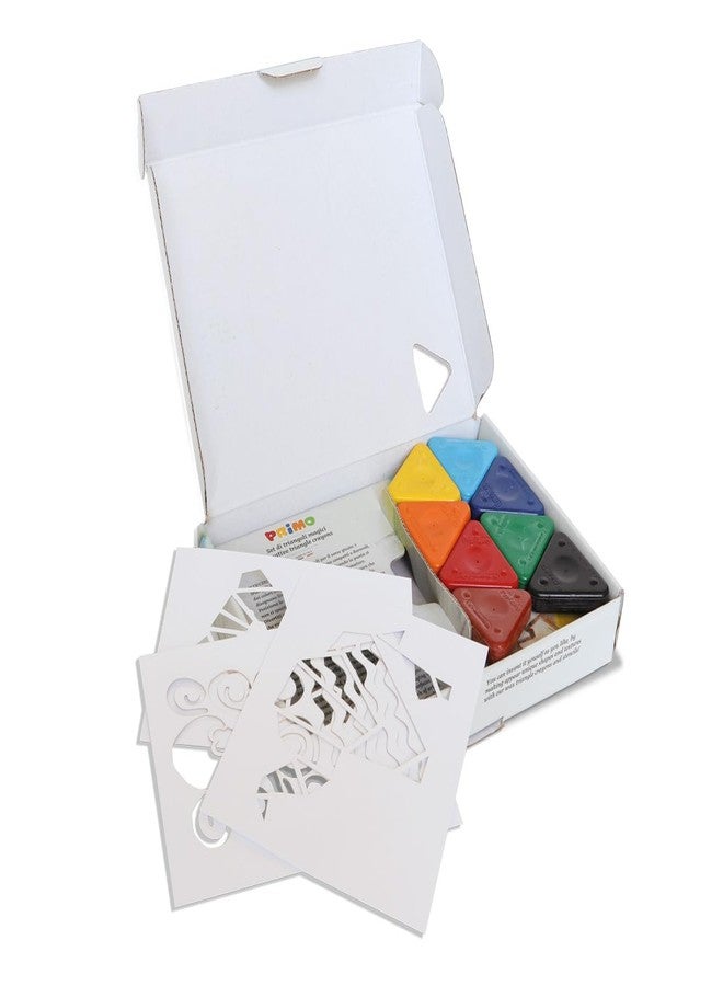 PRIMO Wax Triangle Crayon Activity Kit, 14-Piece Kit, Vibrant Color Tones, Helps With Child's Grip - Image 2