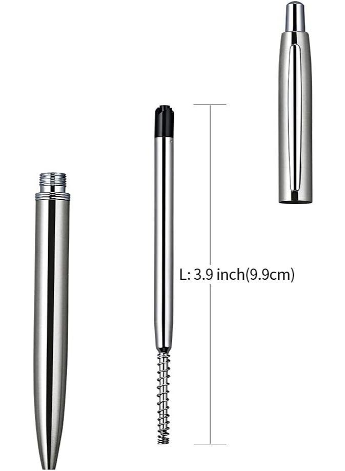 ChaoQ 3 Pcs Retractable Metal Ballpoint Pens, for Gift, Business, Office - Image 3