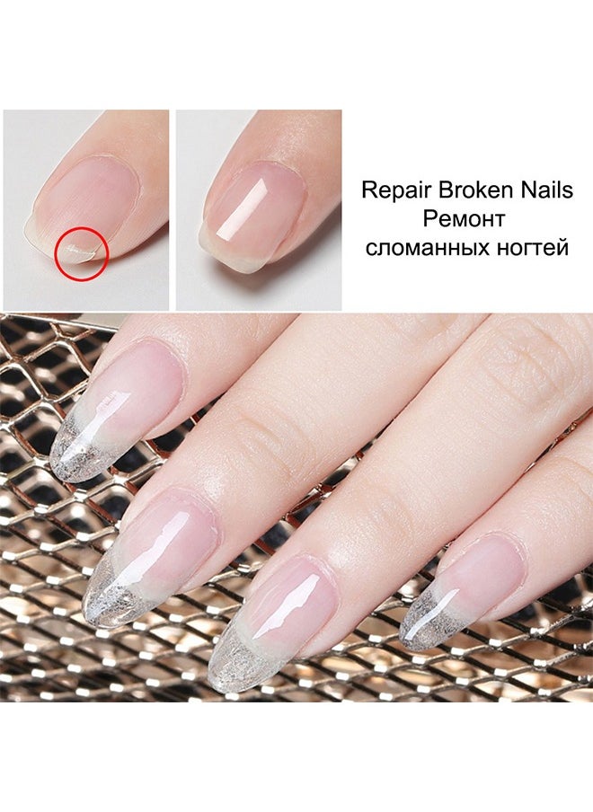 HY LED/UV Gels Builder Gel Clear, Nail Extension Repair Gel, Nail Repair Gel Transparent Nail Light Therapy Extension Gel, 2 oz  - Image 5