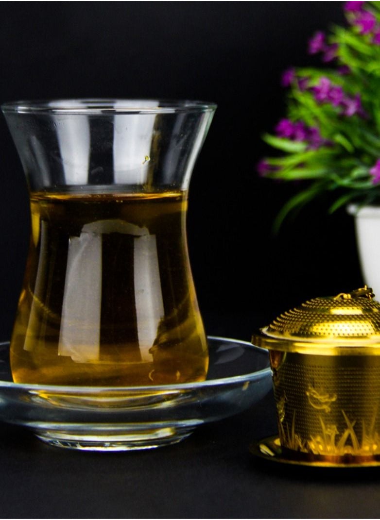 Tealand - Durable Fine Mesh Infuser With Tray Basket Strainer Filter Stainless Steel Perfect Size Suitable To Any Teapot Mugs Cups To Steep Loose Leaf Tea - Image 1