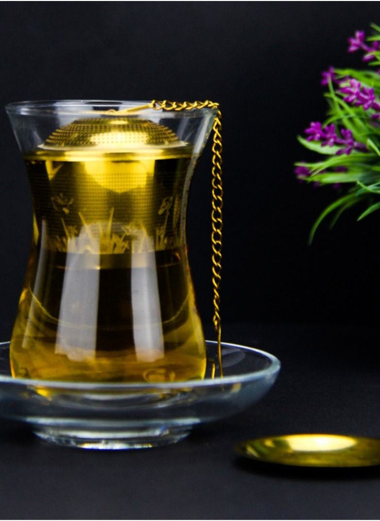Tealand - Durable Fine Mesh Infuser With Tray Basket Strainer Filter Stainless Steel Perfect Size Suitable To Any Teapot Mugs Cups To Steep Loose Leaf Tea - Image 1