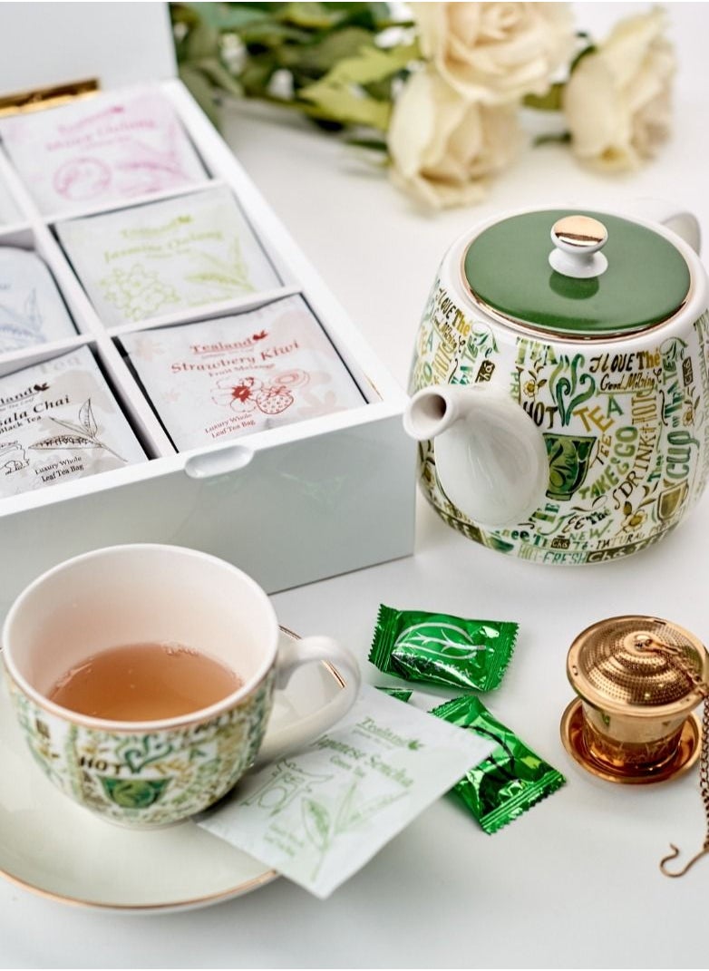 Tealand - Durable Fine Mesh Infuser With Tray Basket Strainer Filter Stainless Steel Perfect Size Suitable To Any Teapot Mugs Cups To Steep Loose Leaf Tea - Image 1