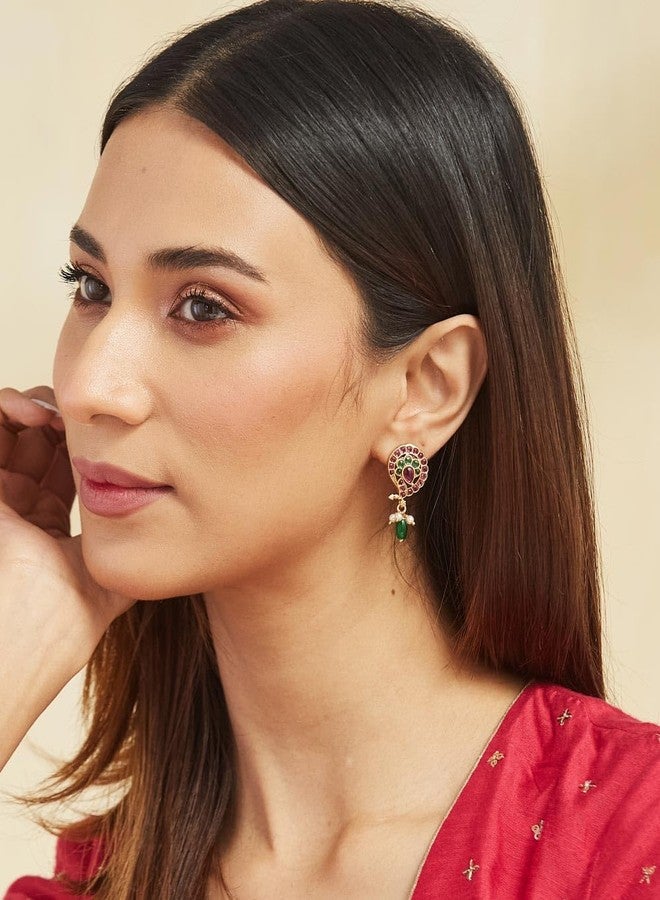 Fabindia Metal Stud Earrings - (20255071) - Image 2