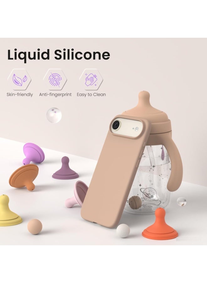 Case for iPhone 17 Air Soft Liquid Silicone Gel Case Full Body Shockproof Protection Matte Finish Cover Soft Microfiber Lining Cushion Slim Back Case for iPhone 17 Air - Image 5