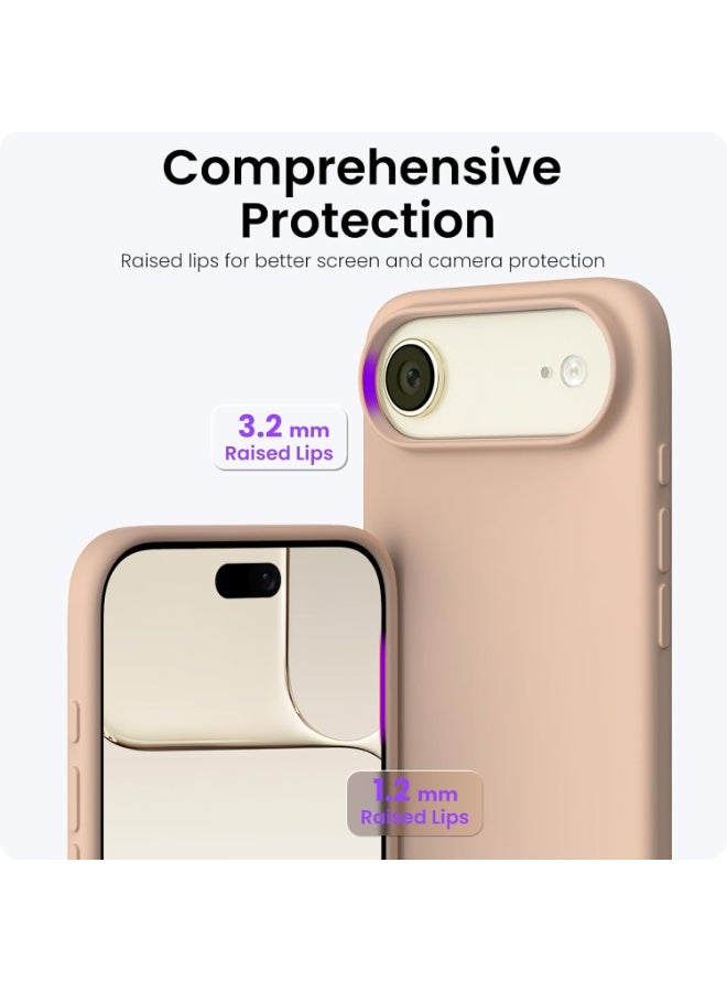 Case for iPhone 17 Air Soft Liquid Silicone Gel Case Full Body Shockproof Protection Matte Finish Cover Soft Microfiber Lining Cushion Slim Back Case for iPhone 17 Air - Image 4