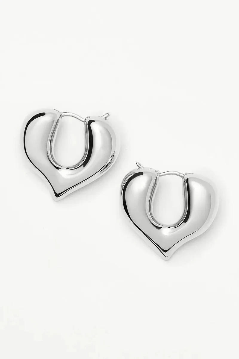 ميسوما Molten Heart Medium Hoop Earrings