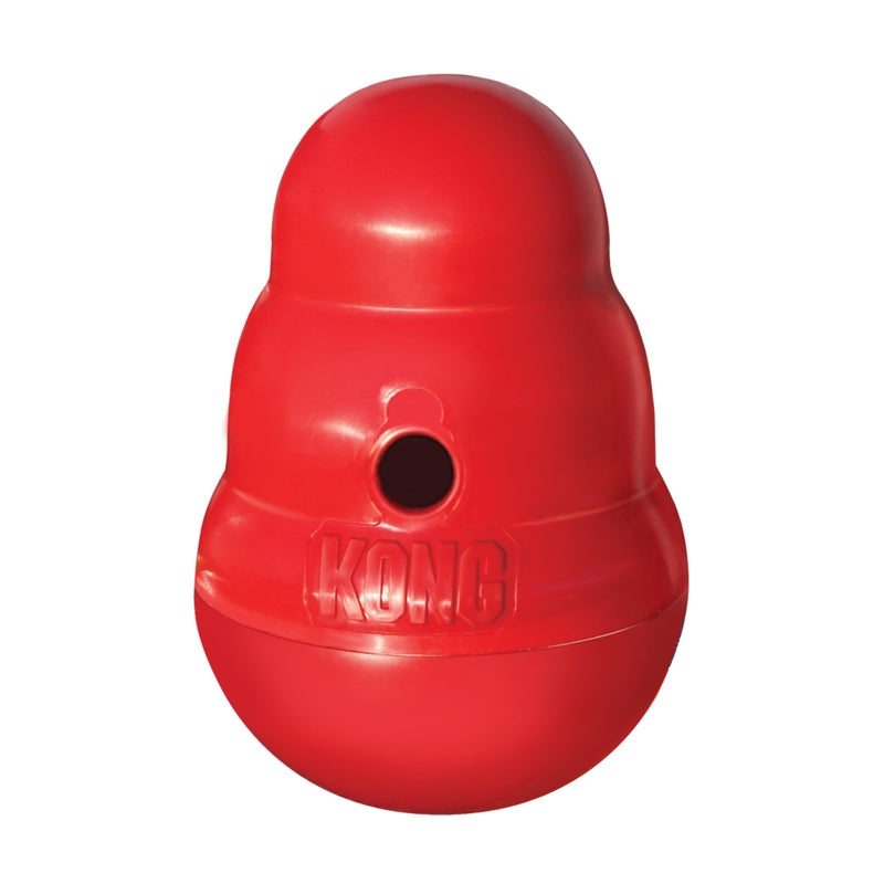 KONG Wobbler Interactive Dog Toy for Treat Dispensing Dog Slow Feeder for Healthy Eating for MediumSmall Dogs - Image 2