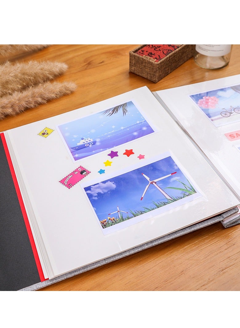 40-Page Self Adhesive Photo Album White Photo Albums, Extra Large Capacity Family Wedding Picture Albums Photo Book, Magnetic Self-stick Photos Hand Made DIY Albums, Memory Book - Image 3