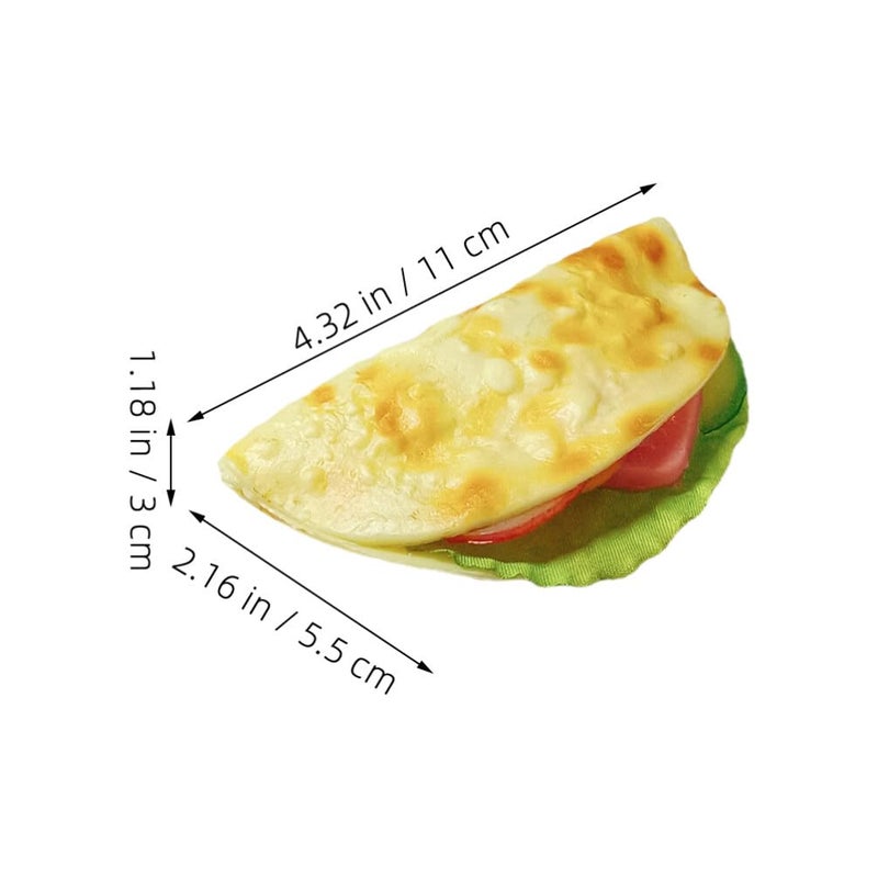 Realistic Pancake Taco Burrito Food Model Decorative Display Prop Kitchen Shop Decor - Image 3