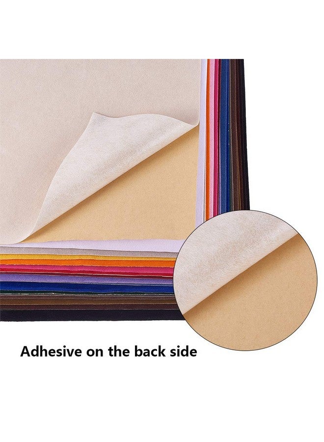 BENECREAT 19 Colors 8.3X11.8 Velvet Fabric Sticky Back Adhesive Back Sheets A4 Self-Adhesive Velvet Fabric Sheet For Halloween Christmas Decor Art And Craft Making - Image 3