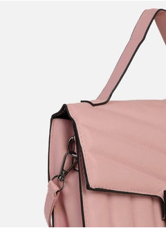 Haute Sauce Luxe Quilted Pink Cross Body Bag  - Image 3