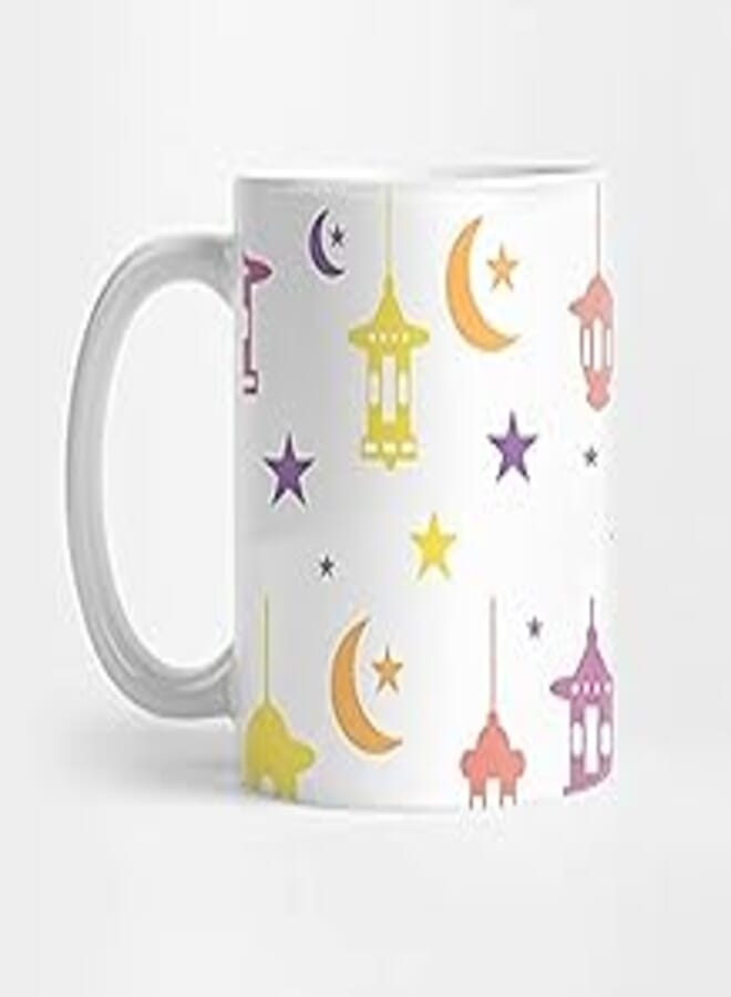 Ramadan design printed white mug
