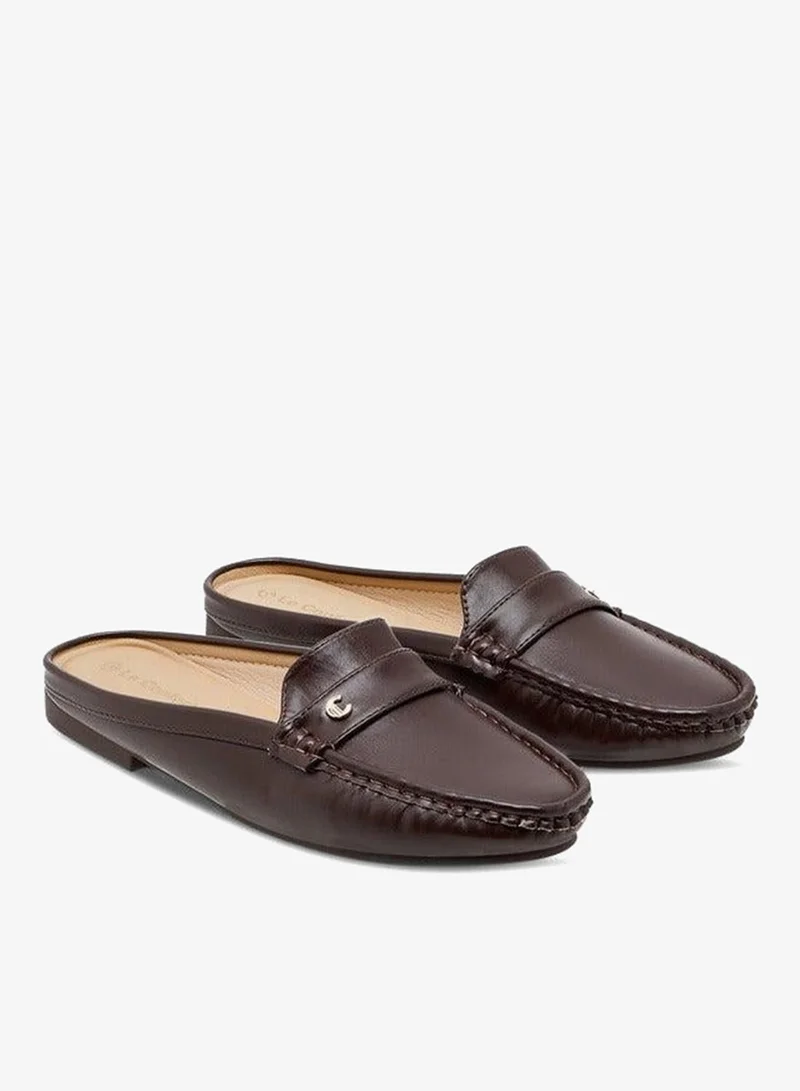 Le Confort Women's Metal Accent Slip-On Mules