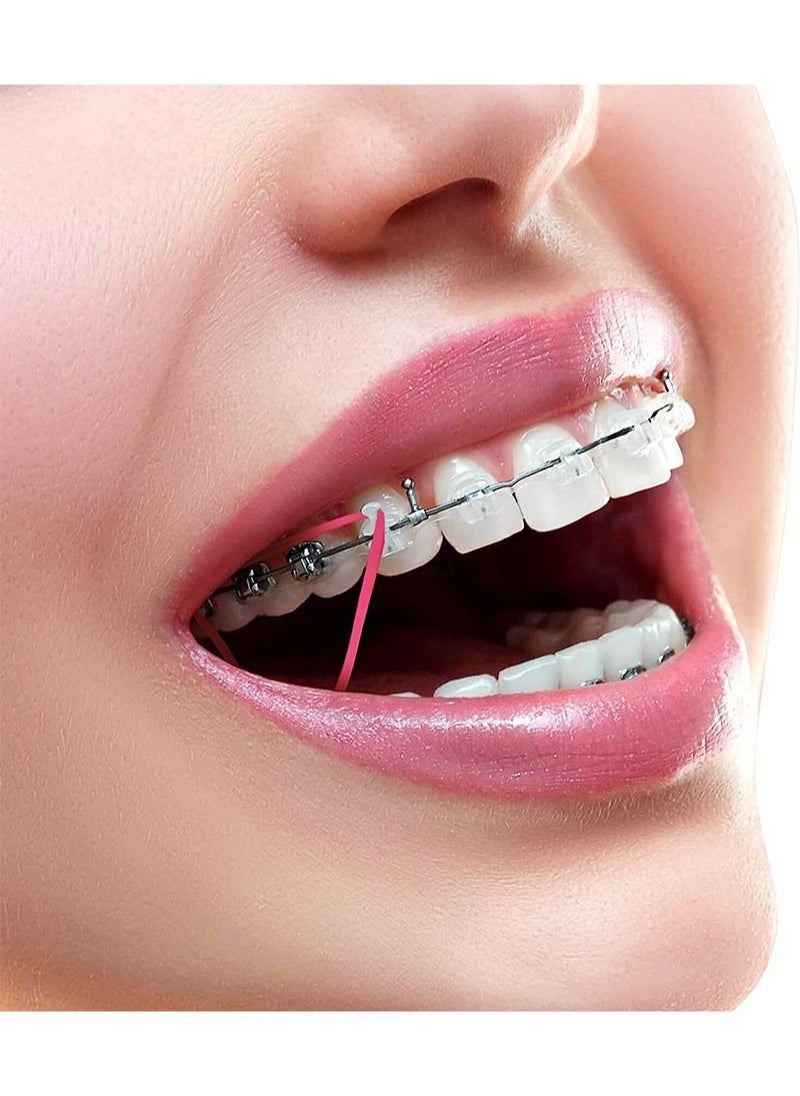 HaLunhi Orthodontic Elastic Bungee Bands 500 Count (Assorted Colors，3.5 oz，3/16 Inch)，Dental Rubber Straps Interdental Bands，For Interdental Spaces，Free Elastic Brace Placer  - Image 5